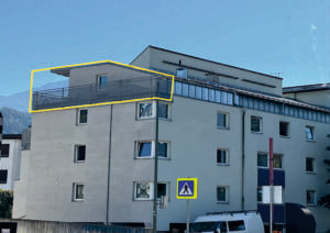 Zentrale, moderne 2 Zimmer Dachgeschoßwohnung mit Terrasse ! - Aussenansicht