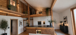 Küchenbereich - große Wohnung KI generiert