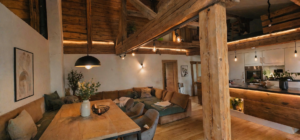 Küche und Essbereich - große Wohnung KI generiert